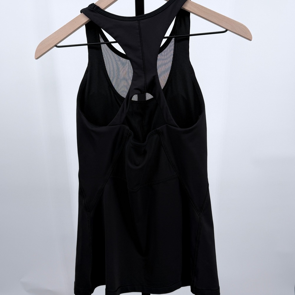 Lululemon Athletic Tank Top Size 6 Mesh Racerback Built In Bra Workout Yoga - Picture 3 of 7